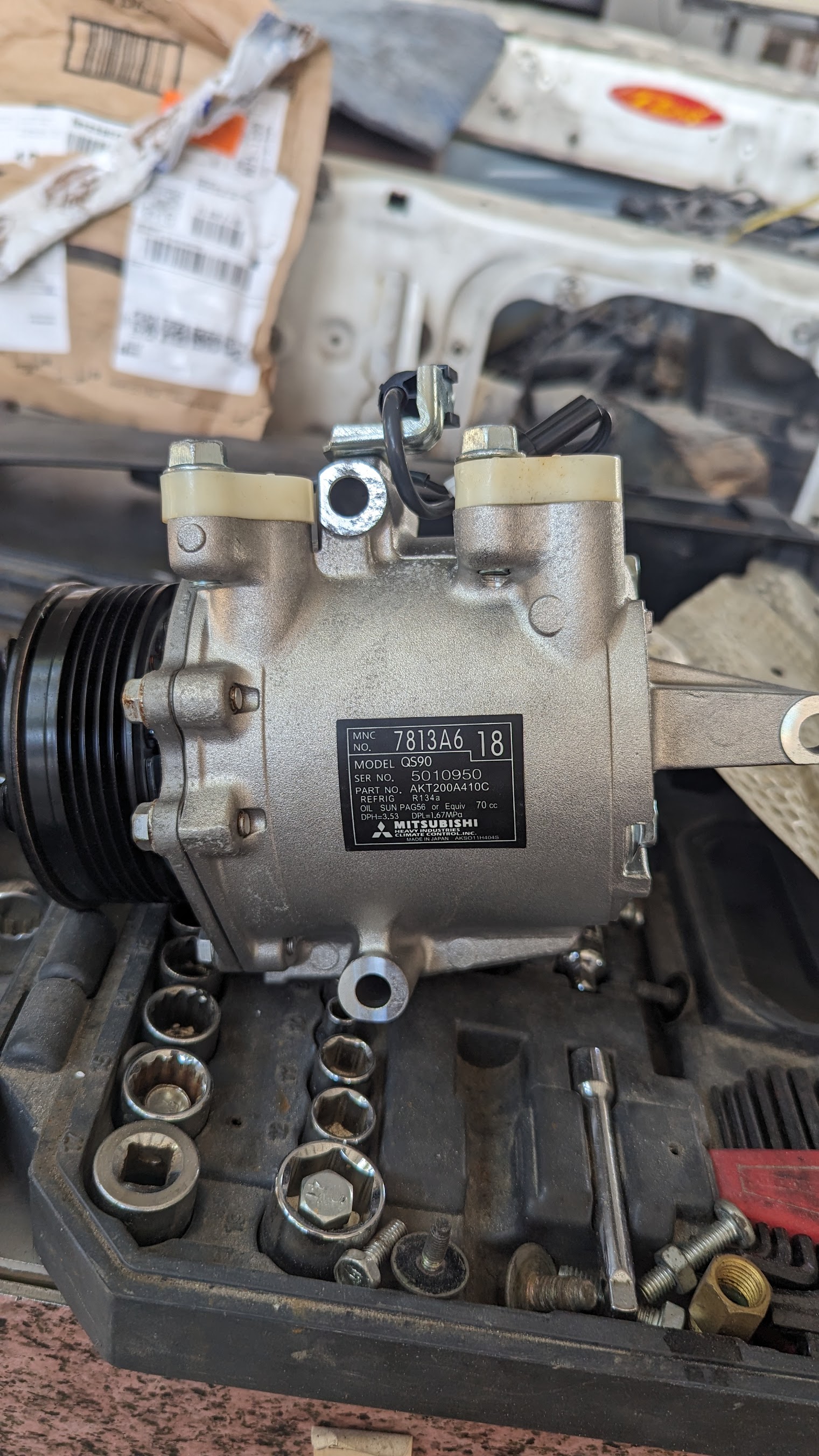 Automotive A/C compressor components